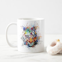 Tigre peinture Abstraite