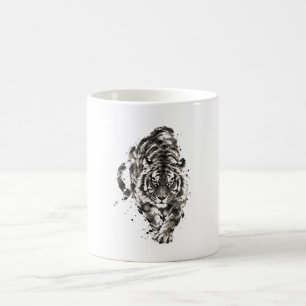 Mug Tigre Sumi-e Japonais – Encre Traditionnelle Japon