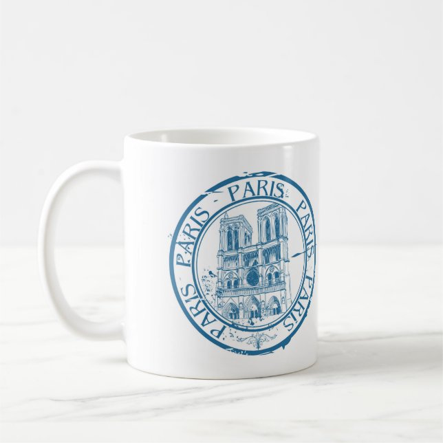 Mug Timbre d'annulation de poste de Paris (Gauche)