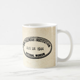 Mug Timbre de bibliothèque Établissement Smithsonian 1