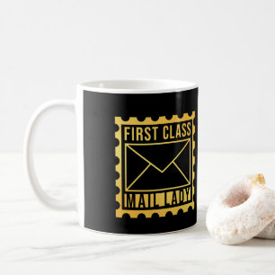 Mug Timbre pour femme de la poste de première classe