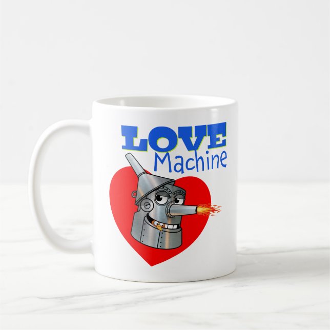 Mug Tin Man Love Machine par TinMania! (Gauche)