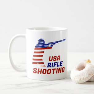 Mug Tir de carabine patriotique USA
