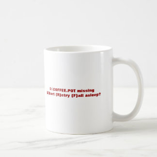 Mug Tir quotidien de café - C:\COFFEE.POT manquant (A)