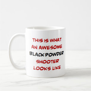 Mug tireur en poudre noire, génial