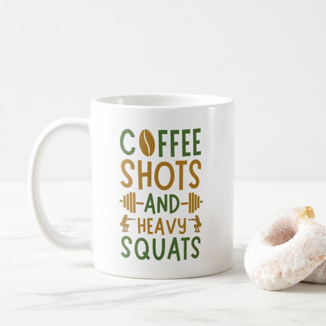 Mug Tirs À Café Et Squats Lourds (Avec donut)