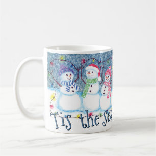 Mug Tis The Season To Be Jolly Funny Snowmen