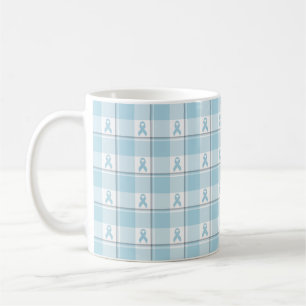 Mug Tissu à carreaux de sensibilisation au cancer de m