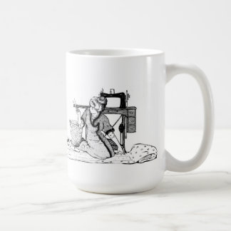 Mug Tissu de coupe de femme - amour d'I pour coudre la