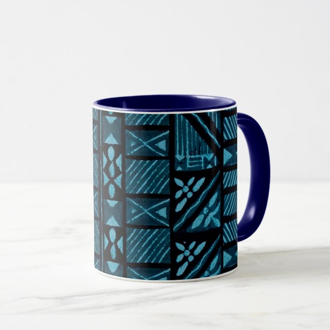 Mug Tissu de tapa hawaïen (Devant droit)