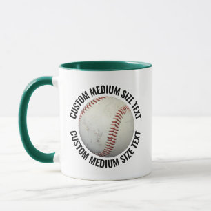 Mug Tissu moyen CHASSE. COMBO VERT 325g Baseball Perso