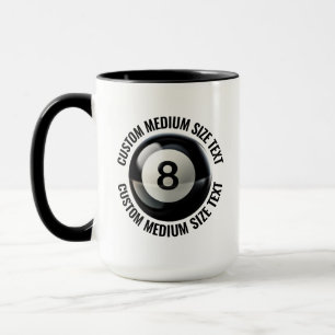 Mug Tissu moyen Noir Combo 15oz personnalisé Boule 8
