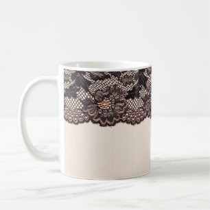 Mug Tissu texture textile et dentelle pour arrière -