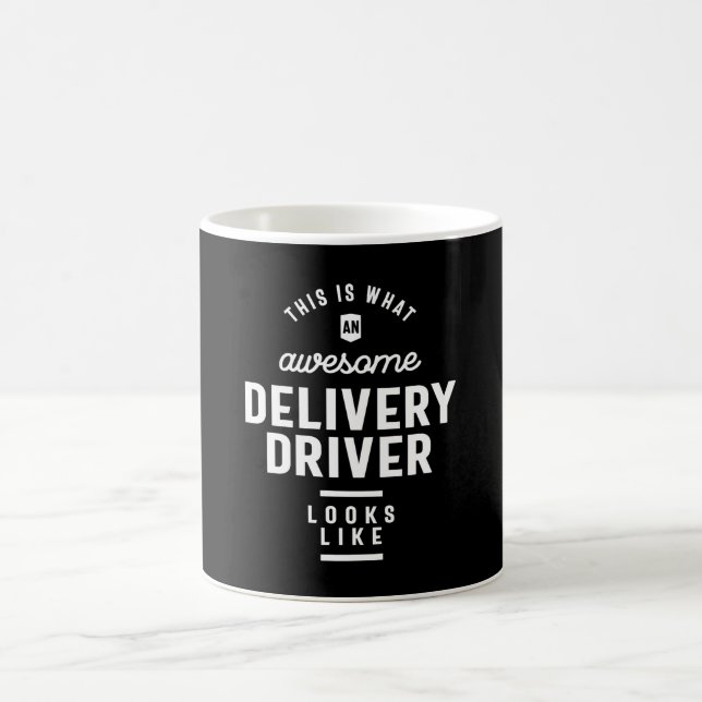 Mug Titre du travail du pilote de livraison (Centre)