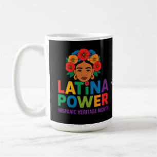 Mug Titre : Femmes Latina Power Flowers Mois hispaniqu