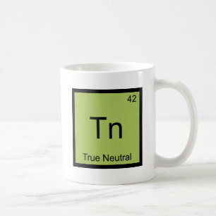 Mug Tn - Véritable symbole drôle neutre T d'élément de