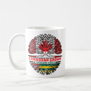 Mug Togo Drapeau togolais canadien des racines d'arbre