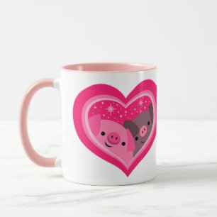 Mug Toi Et Moi (Jolies Cochons De Caricature)