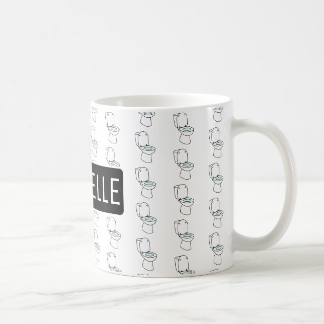 Mug Toilette personnalisée (Droite)