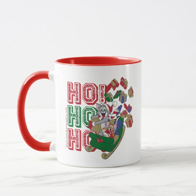 Mug Tom et Jerry livrent des cadeaux dans un hangar (Gauche)