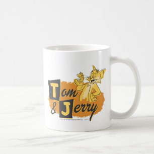 Mug Tom et souris de Jerry dans le logo de patte