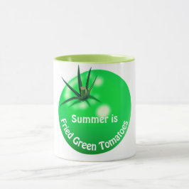 Mug tomates poêlées de tomates vertes mignonnes été