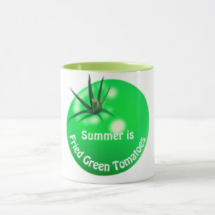 Mug tomates poêlées de tomates vertes mignonnes été