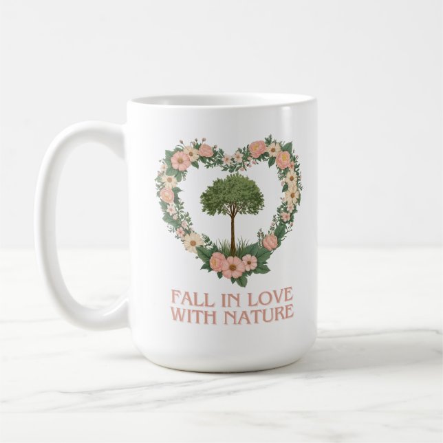 Mug Tomber amoureux de la nature (Gauche)
