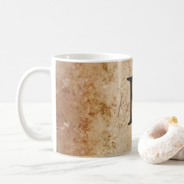Mug Ton Brown Abstrait (Avec donut)