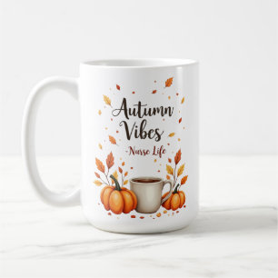 Mug Tonalités Automnales Personnalisées Vie d'Infirmiè