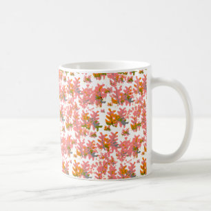 Mug Tons chauds d'Orange Chute Couleur Feuille Motif