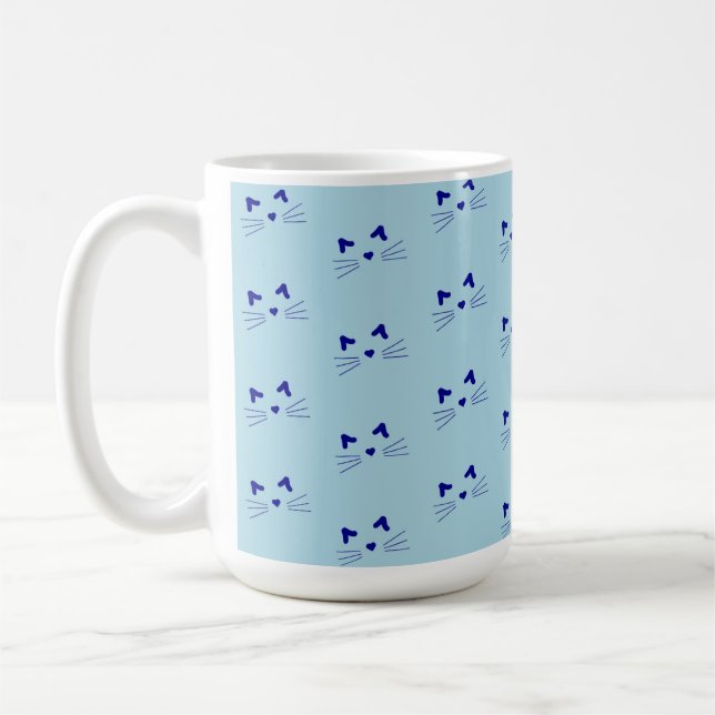 MUG TONS DE BLANCHISSEURS ET OREILLES DE CHAT BLEU (Gauche)