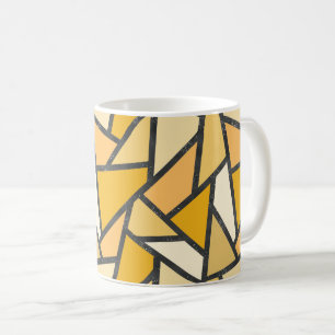 Mug Tons de motif en vitrail jaune