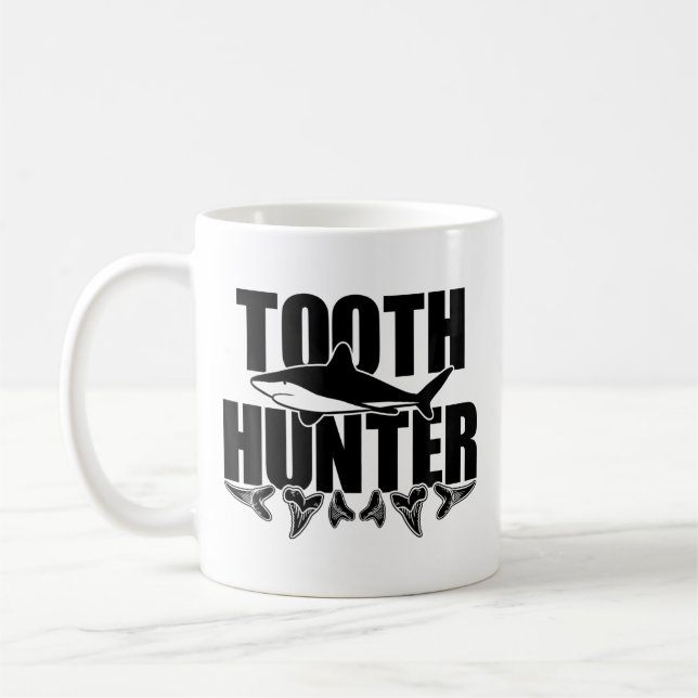 Mug Tooth Hunter Paleontology Shark th Collecting (Gauche)