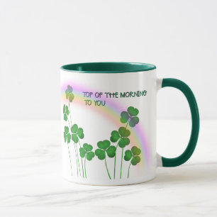 Mug Top of the Morning St Patrick's Day Shamrock