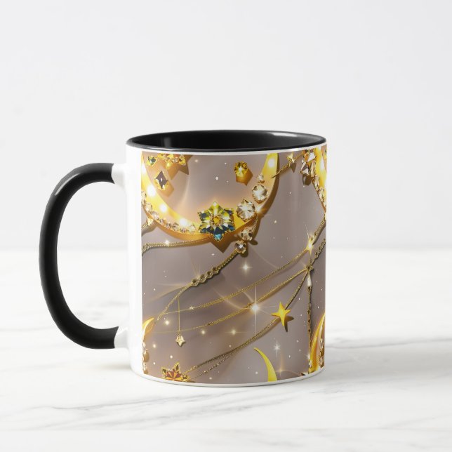 Mug - Topaz Yellow Celestial Moon (Gauche)