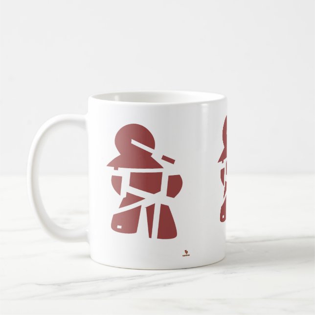 Mug Torn Apart Meeple Board Gamer Design (Gauche)
