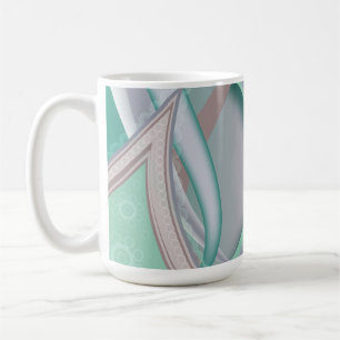 Mug Tornade abstraite de menthe de chocolat