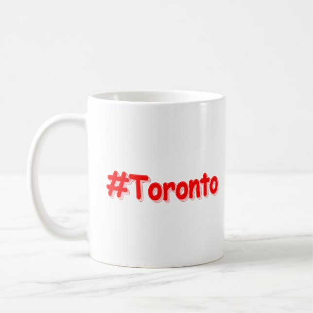 Mug "#Toronto" Joli design. Commandez dès maintenant  (Gauche)