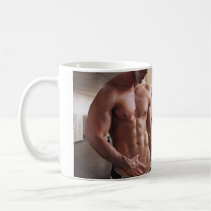 Mug Torse d'homme musclé torse nu sixpack de SlipperyJ