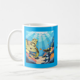 Mug Tortue de mer Comment êtes-vous descendue jusqu'ic
