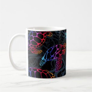 Mug Tortue de mer psychédélique : Boho Ocean