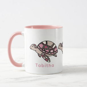 Mug Tortue de mer rose