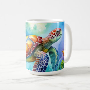 Mug Tortue marine peinte