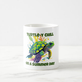 Mug Tortue-ment Fine sur Coussin de Lancer de Jour d'É