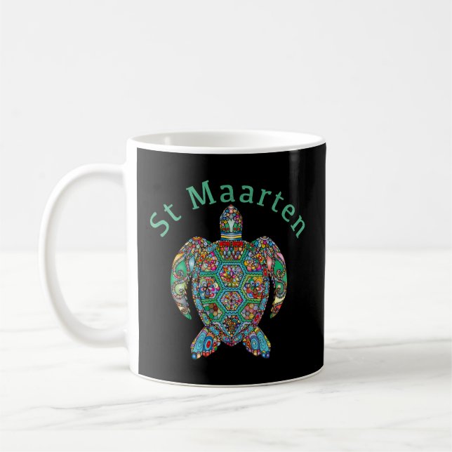 Mug Tortue tribale St Maarten (Gauche)