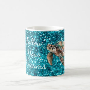 Mug Tortue verte turquoise