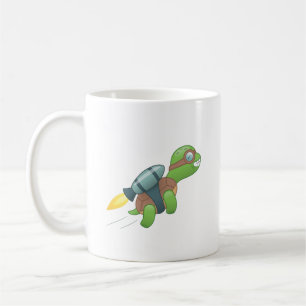 Mug Tortue volante avec un Jetpack