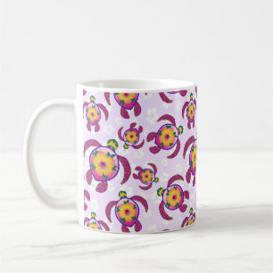 Mug Tortues Pink Honu Hibiscus Fleurs