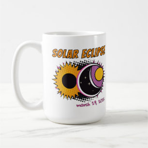Mug Total éclipse solaire 2025 pop art design